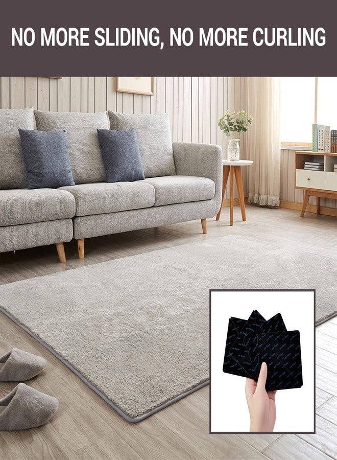 Heran 8 Pcs Carpet Tape, Non Slip Rug Grippers for Hardwood, Tile, and Marble Floors, Reusable & Washable Dual-Sided Adhesive, Keeps Corners Flat - Image 5